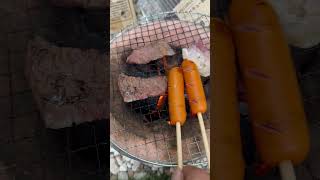 Let’s BBQ Beef And Hotdogs #yummy #food #shortviral #shortvideo