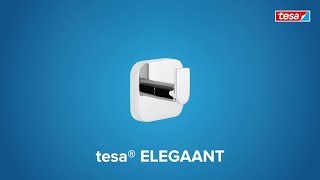 How to use the smoothed angular; chromed tesa® Elegaant towel hook