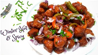 Chilli Soya Recipe | Soya chunks Recipe | Soya Chilli | Veg Starters |Soya Recipe