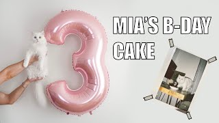 Mia's birthday cake | 3 years old | VLOG