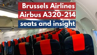 BRUSSELS AIRLINES AIRBUS A320-214 SEAT MAP AND INSIDE VIDEO