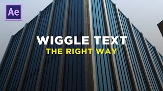 WIGGLE TEXT - Adobe After Effects (Sam Kolder Inspired Tutorial)