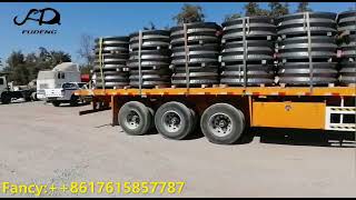 Use feedback of flatbed semi trailer from our customer