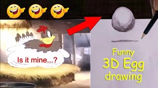 3d drawing tom & jerry funny hen fooled