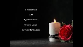 2022 Beggs Funeral Home Thomson Memorial Video