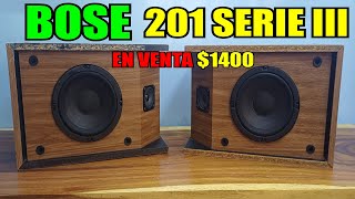 bocinas BOSE 201 serie III (video de funcionamiento para su venta)