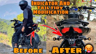 New Modification In NS200 Bs7 🤩|| New Indicator Installed with Flasher Hazard 🫶🏻|| Aadi Motovlogs