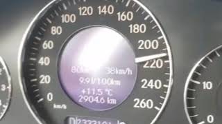 Mercedes-Benz E270 CDI TOP SPEED 220 km/h