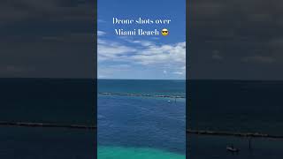 Drone shots over Miami Beach 😎#dji #miami #miamibeach #beach #beachvibes #content #djimini4pro