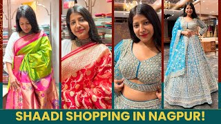 One-Stop SHOP for Wedding Shopping in Nagpur! Saree Lover's Paradise❤️ #SareeNiketan