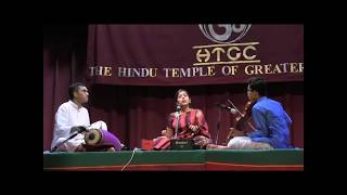 HTGC,  CHICAGO, LEMONT, IL: MUSIC MELA 2019: KRITHIKA NATARAJAN IN FEATURED CONCERT. KRITHI 2