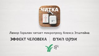 Эффект человека. Читает Линор Горалик || Читка