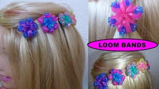 DIY Loom Bands Haargummi Blume SCHNELL und EINFACH, easy Gift Ideas, Tutorial