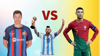 Lewandowski vs Messi vs Ronaldo in Fifa Evolution! FIFA 10 - FIFA 23