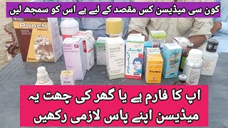 Which medicine should be used for which disease in animals?