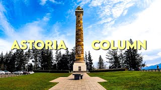 Astoria Column Tour | Walking up the 164-Step Spiral Staircase to Observation Deck