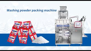 100 packages per minute high speed multilane machine for 200g washing powder