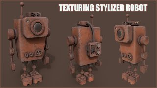 Texturing Stylized "Witness" Robot in Substance Painter - Beginner-friendly YouTube Tutorial