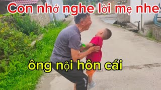 🌈340🌾Những khoảnh khắc hai ông cháu xa nhau,sẽ sớm về với ông nội nhe