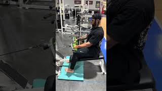 The Most BRUTAL Seated Cable Row!! CUBB Bar Seated Rows NFL pro Keith Smith  #latsworkout