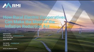 Webinar: How Rural Electric Cooperatives Can Make the Most of the Inflation Reduction Act