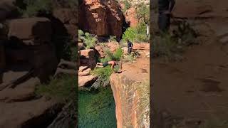 Cliff jumping in Arizona, spells a whole lot of summer fun.