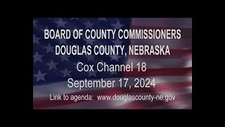 Board of County Commissioners Douglas County Nebraska meeting September 17, 2024