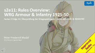 s2e11: Rules Overview: WRG Armour & Infantry 1925-50