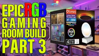 Ultimate Game Room Makeover: Installing Lumary RGB Smart Recess Lights