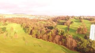 Drone over Dalmuir Park , Golf Course , Dalmuir