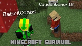 Minecraft survival with cayden and gabe (PART 2)