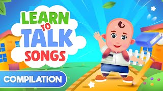 Learn to Talk Songs Compilation I First Words I Speech Delay I Speech Practice I Islamic Cartoon