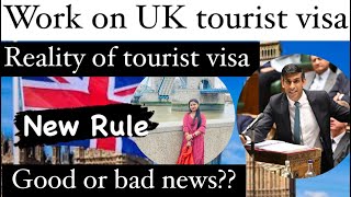 Work on UK tourist visa🇬🇧| Reality of new Rule| everyone can work now?#uk #ukworkvisa #ukvisa