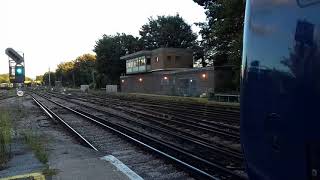 Class375 2-tone depot whistle departing faversham station