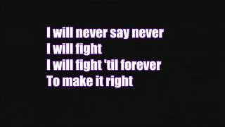 Justin Bieber ft Jaden Smith - Never say never (Lyrics)