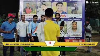 Live Cricket Match | Hero Motocorp Ltd.Dharuhera vs Myntra Smashers | 21-Oct-24 06:52 PM 20 overs |