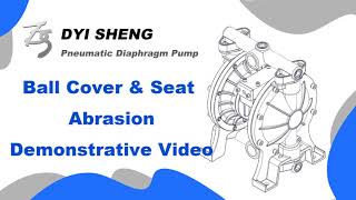 Pneumatic Double Diaphragm Pump Trouble Shooting 迪晟 DYISHENG TDS 氣動雙隔膜泵浦 故障排除系列(1-1) 球閥部件磨損情形示意