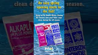 An easy spring opening starts in the fall, as they say. #shorts #poolcleaner #winterclosingkit