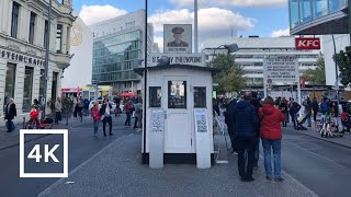 [4K] US Army Checkpoint - Checkpoint Charlie in Berlin [Soundscape, City sounds]