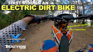 First ride on an electric dirt bike! The KTM E-ride ︱Cross Training Enduro