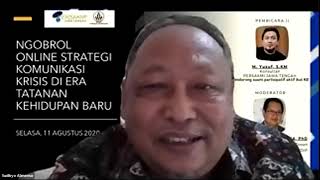 Workshop Online Strategi Komunikasi Krisis di Era Tatanan Kehidupa Baru   Zoom