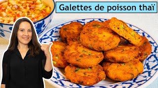 GALETTES DE POISSON THAÏ AU CURRY ROUGE (Tod Mun Pla) - En Bonus : Sauce Pimentée Maison