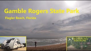 Gamble Rogers State Park, Flagler Beach Florida - Solo Female RV Camping - Little Guy Max