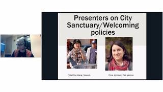 Working for Sanctuary/Welcoming city resolutions: Chia-Chia Wang and Erica Johnson, AFSC