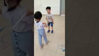 These cuties are really trying! #kids #skipping #jumping #rope #viral #shorts