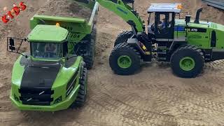 jcb loading dumper | Trucks loading | tata dipper |excavator | huina excavator |kids fun toy