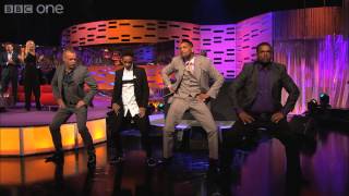 Will Smith, Alfonso Ribeiro, DJ Jazzy Jeff from Fresh Prince of Bel-Air dancing together