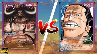 One Piece TCG OP-01: Kaido [Purple] v. Crocodile [Blue/Purple] tournament gameplay!