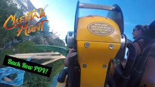 Cheetah Hunt 2.7K Back Row POV | Busch Gardens Tampa