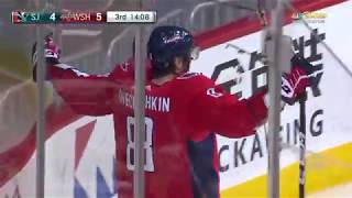 Alexander Ovechkin hat trick against Sharks | NHL